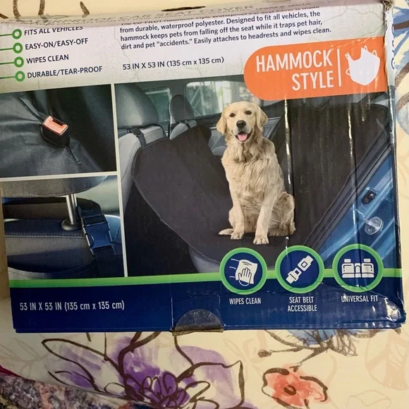 💜 Waterproof Hammock Style Car Seat Cover for Dogs - NWT - Picture 8 of 13